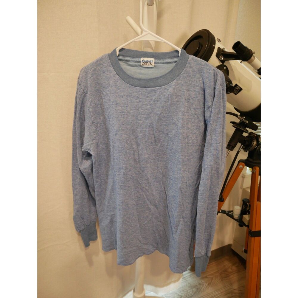 Vintage Duofold Two Layer Blue Long Sleeve Shirt Made in USA